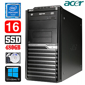 Acer Veriton M4610G MT G630 16GB 480GB+2TB DVD WIN10