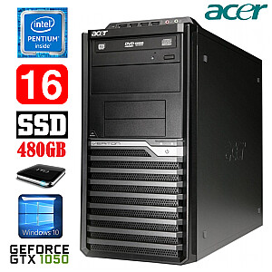Acer Veriton M4610G MT G630 16GB 480SSD+1TB GTX1050 2GB DVD WIN10