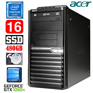 Acer Veriton M4610G MT G630 16GB 480SSD+2TB GTX1050Ti 4GB DVD WIN10