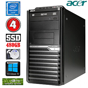 Acer Veriton M4610G MT G630 4GB 480SSD+2TB GT1030 2GB DVD WIN10