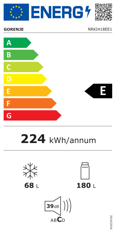 Šaldytuvas Gorenje NRKI418EE1