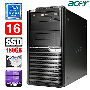 Acer Veriton M4610G MT G630 16GB 480GB+2TB DVD WIN10Pro