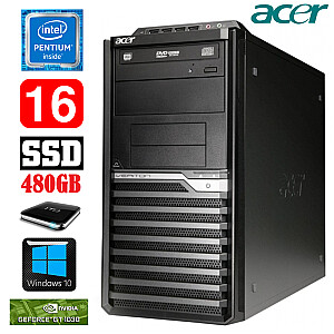 Acer Veriton M4610G MT G630 16GB 480SSD+1TB GT1030 2GB DVD WIN10