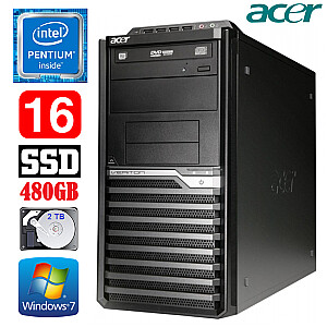 Acer Veriton M4610G MT G630 16GB 480GB+2TB DVD WIN7Pro