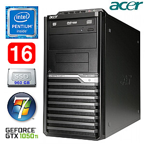 Acer Veriton M4610G MT G630 16GB 960SSD GTX1050Ti 4GB DVD WIN7Pro