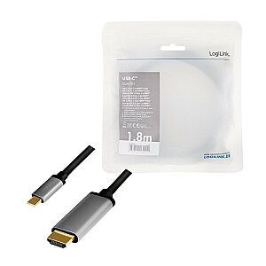 Кабель USB-C — HDMI, 4K, 60 Гц, алюминий, 1,8 м