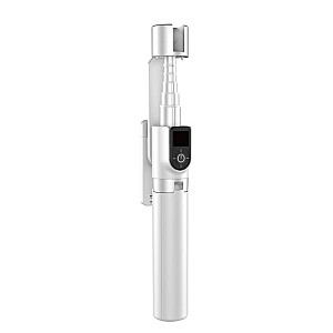 Dudao Selfie stick / telescopic pole with tripod Dudao F18W - white