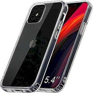 Fusion Ultra Back Case 2 mm Izturīgs Silikona Aizsargapvalks Priekš Apple iPhone 12 Mini Caurspīdīgs