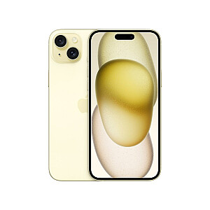 Apple iPhone 15 Plus 17 cm (6,7 collas) ar divām SIM kartēm iOS 17 5G C tipa USB 128 GB, dzeltens