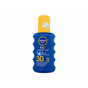 Sauļošanās aerosols Protect & Care 5 in 1 Sun Kids 200 ml