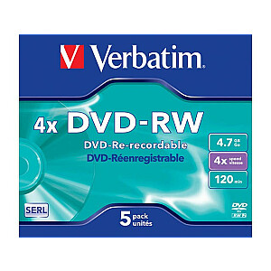 DVD-RW Verbatim 5szt