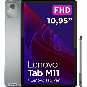 Планшет Lenovo Tab M11 11 дюймов, 128 ГБ, 4G LTE, серый (ZADB0324PL)