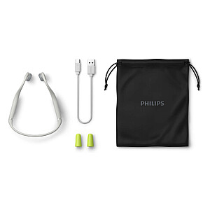 Philips Детские беспроводные наушники с открытым ухом TAK4607GY/00, костная проводимость, IPX5, белые