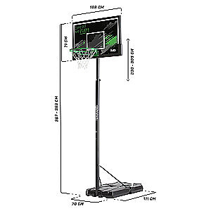 Basketbola stīpa Salta Forward 110x(287-362)x175cm