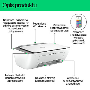 DeskJet 2820e AIO Printer 588K9B daudzfunkcionāla ierīce