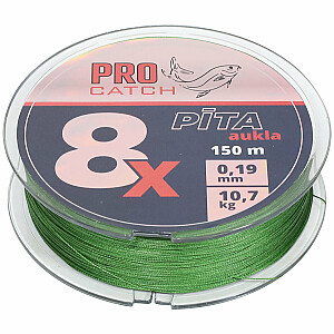 Плетеная леска Pro Catch X8 0.19мм 150м зеленая