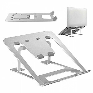 Ergo Office ER-416S серебристая алюминиевая подставка для ноутбука