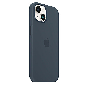 Силиконовый чехол с MagSafe для iPhone 14 - темно-синий