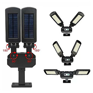 Светодиодный уличный фонарь на солнечных батареях с датчиком и дистанционным управлением MCE447