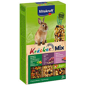 VITAKRAFT KRACKER лесные фрукты/грецкие орехи/овощи - лакомство для кроликов - 3 шт.