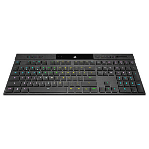 Беспроводная ультратонкая механическая игровая клавиатура Corsair K100 RGB AIR, Cherry ULP Tactile — черный, Великобритания