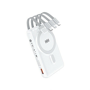 Индукционный блок питания MagSafe емкостью 10 000 мАч со встроенным кабелем USB-C/Lightning/Micro USB/USB-A