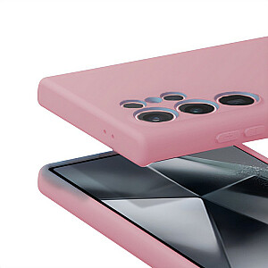 Цветной чехол Samsung Galaxy S24 Ultra розовый