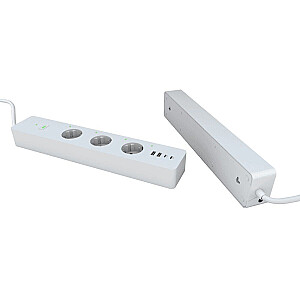 WOOX R6132 viedā WiFi viedlente, 3 maiņstrāvas kontaktligzdas, 2 USB 2.0 porti, 2 USB-C porti