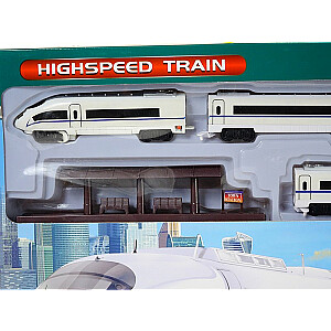Dzelzceļš ar pasažieru vagoniem 186x86 cm (gaisma, skaņa) 569386