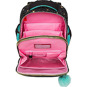 Рюкзак для начальной школы Charlotte Choice Lite. Черный кот 38x29x17 см