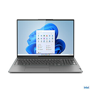 Ноутбук Lenovo Slim 7 с процессором Intel® Core™ i7 i7-12700H, сенсорный экран 40,6 см (16 дюймов), 2,5 КБ, 16 ГБ LPDDR5-SDRAM, твердотельный накопитель 1 ТБ, Intel Arc A370M, Wi-Fi 6 (802.11ax), Windows 11 Home Grey, новая упаковка/переупаковка