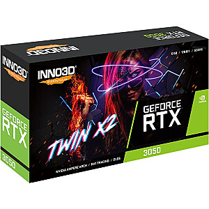INNO3D GeForce RTX 3050 Twin X2, 6144 МБ GDDR6
