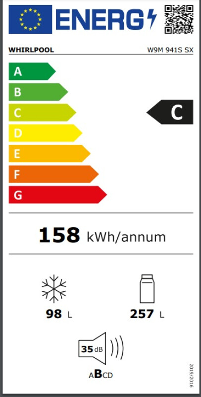 Ledusskapis Whirlpool W9M 941S SX