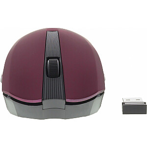 Optiskā simetriskā bezvadu pele 2,4 GHz, 3 pogas, violeta