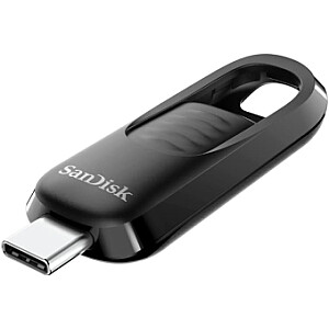 Zibatmiņa SanDisk Ultra Slider USB Type-C 128GB Black