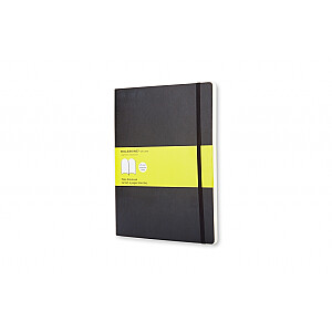 Блокнот Moleskine Classic 19х25см, белые страницы, мягкая обложка, черный