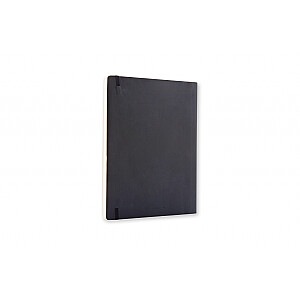 Блокнот Moleskine Classic 19х25см, белые страницы, мягкая обложка, черный