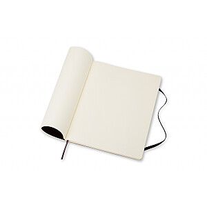 Блокнот Moleskine Classic 19х25см, белые страницы, мягкая обложка, черный