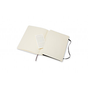 Блокнот Moleskine Classic 19х25см, белые страницы, мягкая обложка, черный