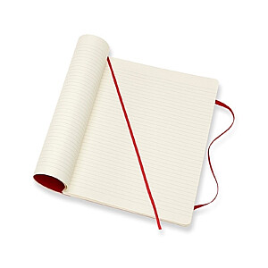 Блокнот Moleskine Classic 19x25см, на подкладке, мягкая обложка, красный