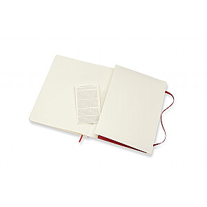 Блокнот Moleskine Classic 19x25см, на подкладке, мягкая обложка, красный