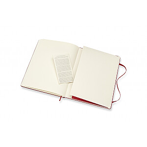 Блокнот Moleskine Classic 19x25см, с подкладкой, твердая обложка, красный