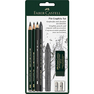 Grafīta komplekts Faber-Castell Pitt Graphite, 7vienības