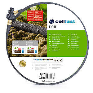 Cellfast 1/2" pilienveida apūdeņošanas šļūtene, 7,5 m (19-001)