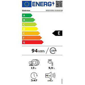 Встраиваемая посудомоечная машина ELECTROLUX EES27200L