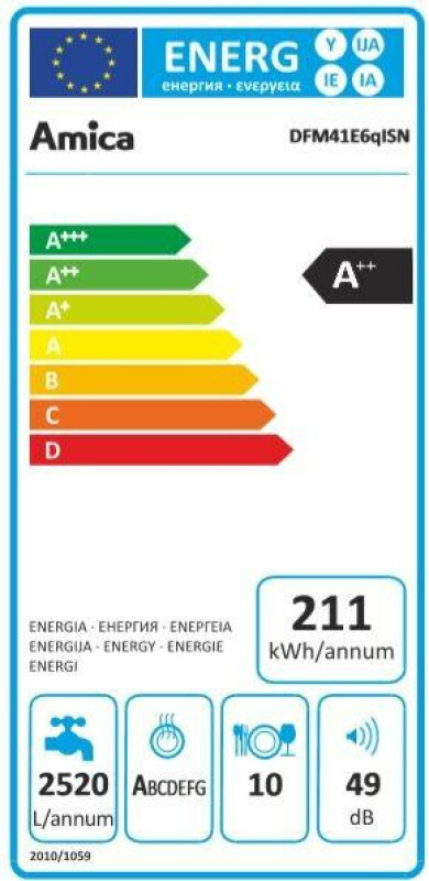 trauku mazgājamā mašīna DFM41E6qISN