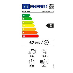 Посудомоечная машина Whirlpool WSFO 3O34 PF