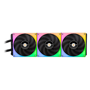 Водяное охлаждение — Toughliquid Ultra 420 RGB — ЖК-дисплей 2,1 дюйма, ToughFan RGB 140 мм*3