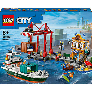 LEGO City jūras osta ar kravas kuģi (60422)