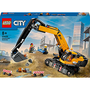 Dzeltens LEGO City mobilais celtnis (60420)